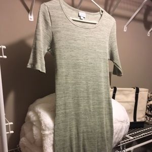 LulaRoe Julia Dress.  BNWT.  Gray.  Size M